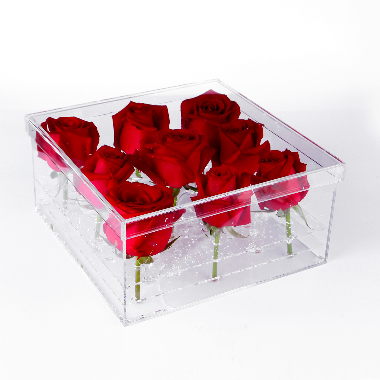 Acrylic box and packaging